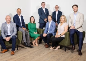 L-R: David Fort (Haines Watts), Rick Chana (Evelyn Partners),  Donna Bulmer (Haines Watts), Antony Sassen (Haines Watts), Tom Shave (Evelyn Partners), James Sutton (Haines Watts), Fiona Cresswell (Haines Watts) and Jonathan Scott (Haines Watts)