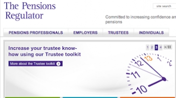 The Pensions Regulator website