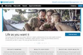 Barclays Wealth website