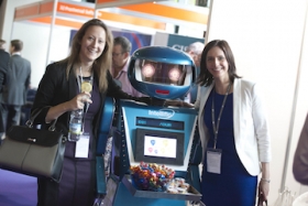 Intelliflo had a robot at the company stand at the 2015 IFP Conference