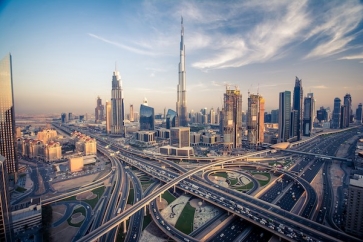 Dubai city panorama