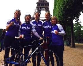 Team Nick by the Eiffel Tower