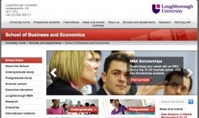 Loughborough University&#039;s School of Business and Economics website