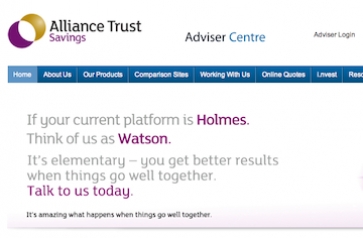 Alliance Trust Savings website