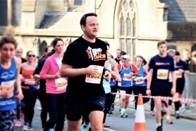 Lewis Baxter at the Bath Half Marathon