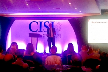 The FCA&#039;s Chris Hewitt speaking at the CISI / IFP Paraplanning Conference today