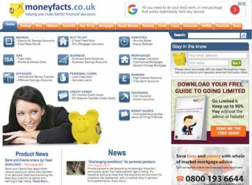 Moneyfacts&#039; website